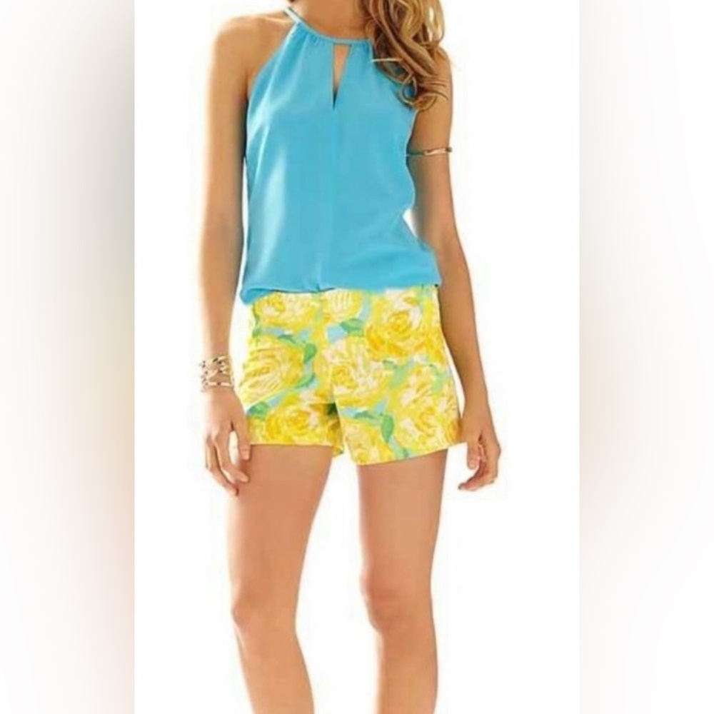 EUC Lilly Pulitzer Deenie Shorts Sunglow Yellow Size 2